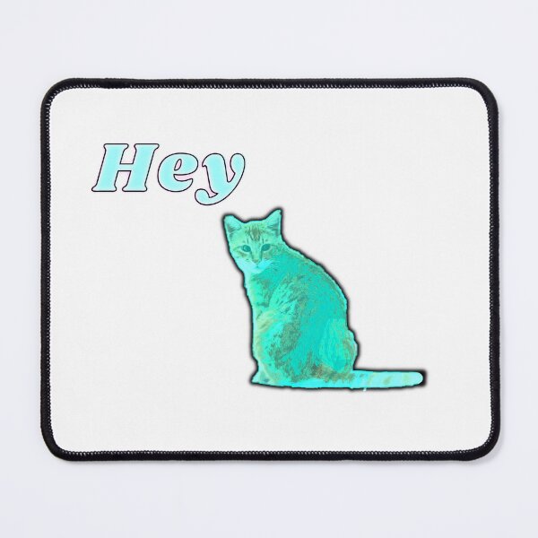 Item preview, cat says hey - flashy cat - Cat Whisperer Retro designed and sold by nasani.