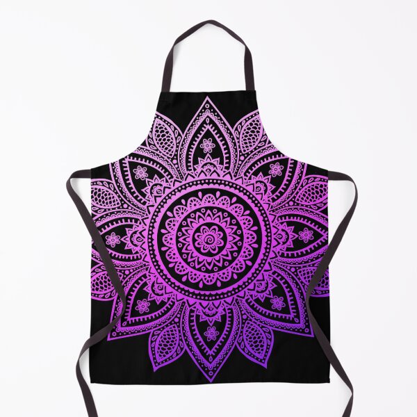 Item preview, Mandala Mehndi Henna Inspired Pink Fuscia Gradient Design Decorative asthetic Pattern designed and sold by CreatedbyJR.
