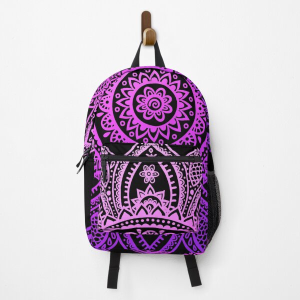 Item preview, Mandala Mehndi Henna Inspired Pink Fuscia Gradient Design Decorative asthetic Pattern designed and sold by CreatedbyJR.