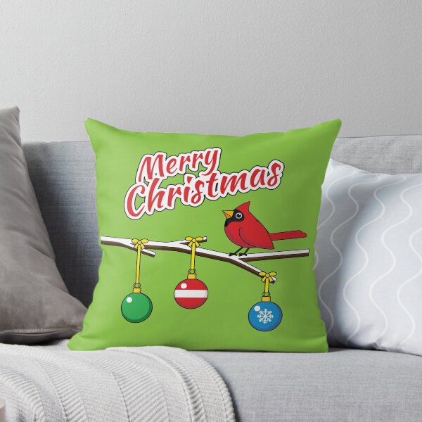 Item preview, Red Cardinal on Christmas Bare Branch - Merry Christmas designed and sold by BirdAtWork.