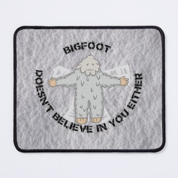 Item preview, Bigfoot Doesn't Believe In You Either Snow Angel With Mosaic Tiles Filter designed and sold by LuckyKermit.