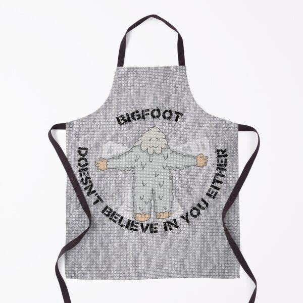 Item preview, Bigfoot Doesn't Believe In You Either Snow Angel With Mosaic Tiles Filter designed and sold by LuckyKermit.