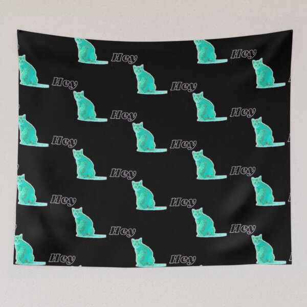 Item preview, cat says hey - flashy cat - Cat Whisperer Retro designed and sold by nasani.