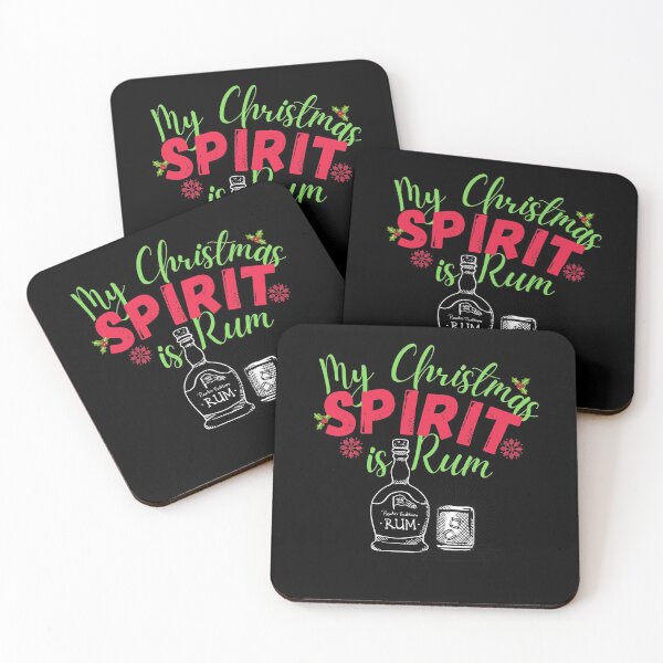 Item preview, Copy of My Christmas Spirit is Rum! Funny | sarcastic Christmas drinking quote! designed and sold by HROC.