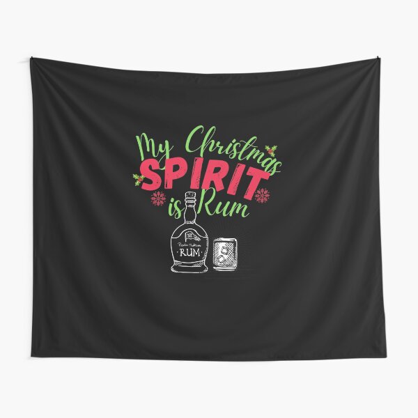 Item preview, Copy of My Christmas Spirit is Rum! Funny | sarcastic Christmas drinking quote! designed and sold by HROC.