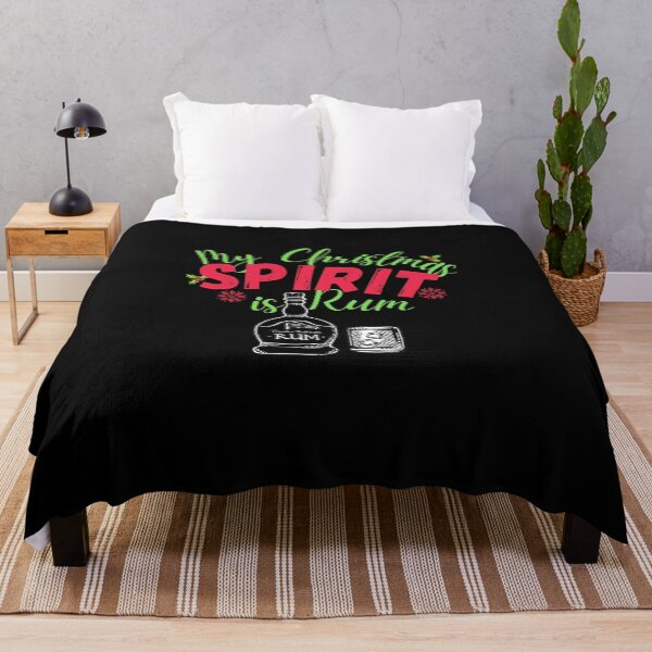 Item preview, Copy of My Christmas Spirit is Rum! Funny | sarcastic Christmas drinking quote! designed and sold by HROC.