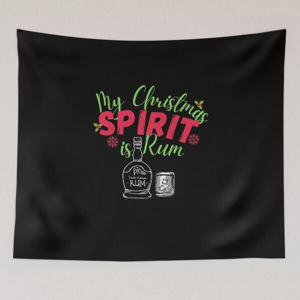 Item preview, Copy of My Christmas Spirit is Rum! Funny | sarcastic Christmas drinking quote! designed and sold by HROC.