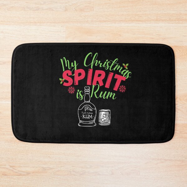 Item preview, Copy of My Christmas Spirit is Rum! Funny | sarcastic Christmas drinking quote! designed and sold by HROC.