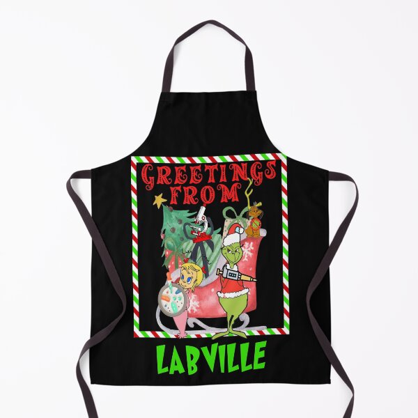 Item preview, GREETINGS FROM LABVILLE CHRISTMAS MEDICAL LAB SCIENTIST TECH SCIENTIST MICROBIOLOGY designed and sold by Hippiesole.
