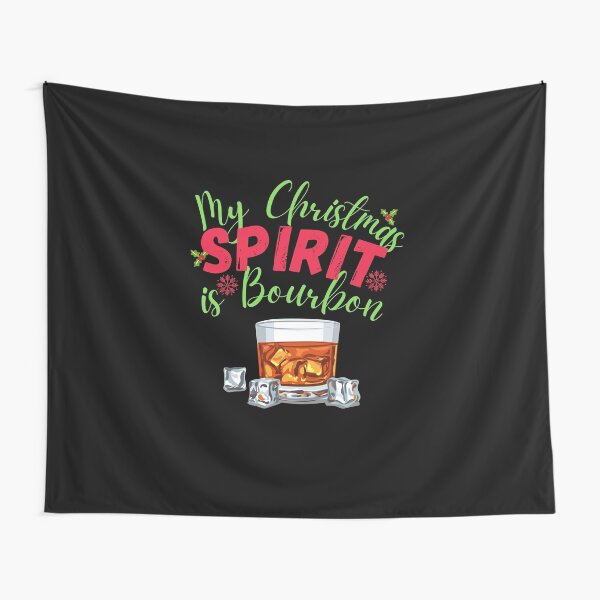 Item preview, My Christmas Spirit is Bourbon! Funny | sarcastic Christmas drinking quote! designed and sold by HROC.
