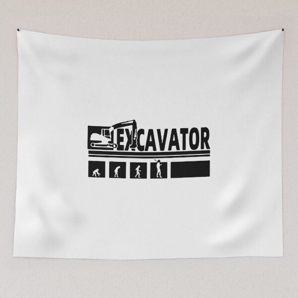 Item preview, Evolution of Excavator Love Lifting Excavator Craze Gift Premium Apparel Funny Holiday Xmas designed and sold by DesignByHeartUK.