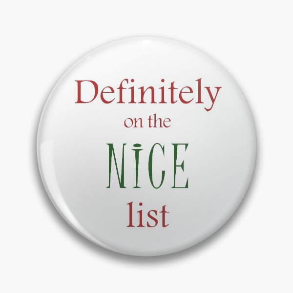 Item preview, Definitely on the Nice List in Red and Green designed and sold by FunHappyCute.