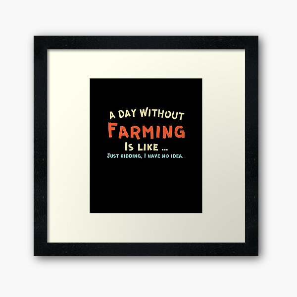Item preview, Funny Love of Farming Quote designed and sold by Brimwood.