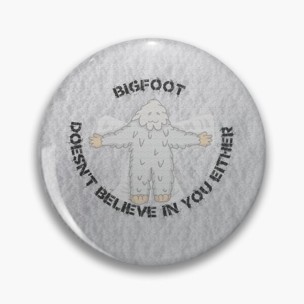 Item preview, Bigfoot Doesn't Believe In You Either Snow Angel With Texturizer Filter designed and sold by LuckyKermit.