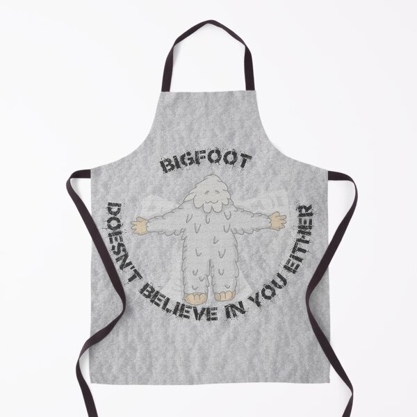 Item preview, Bigfoot Doesn't Believe In You Either Snow Angel With Texturizer Filter designed and sold by LuckyKermit.