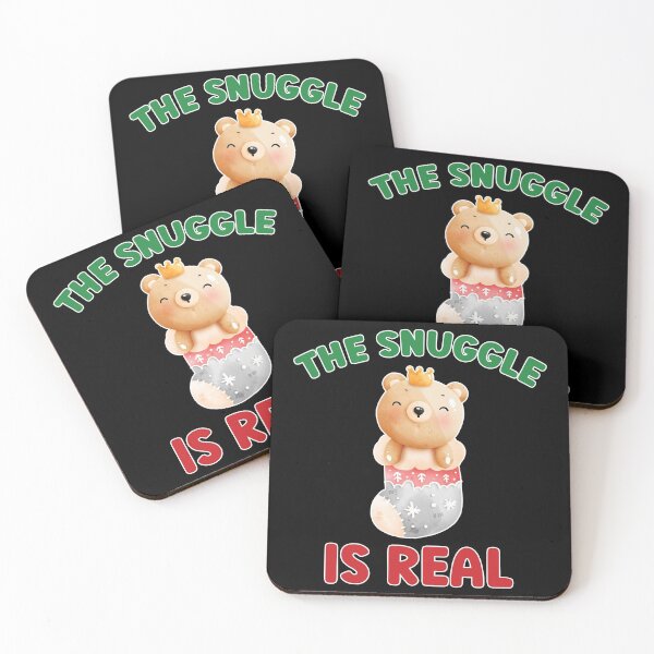 Item preview, The snuggle is real, Baby Bear, Christmas designed and sold by stickmeok.