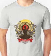 Meditation brings wisdom Unisex T-Shirt