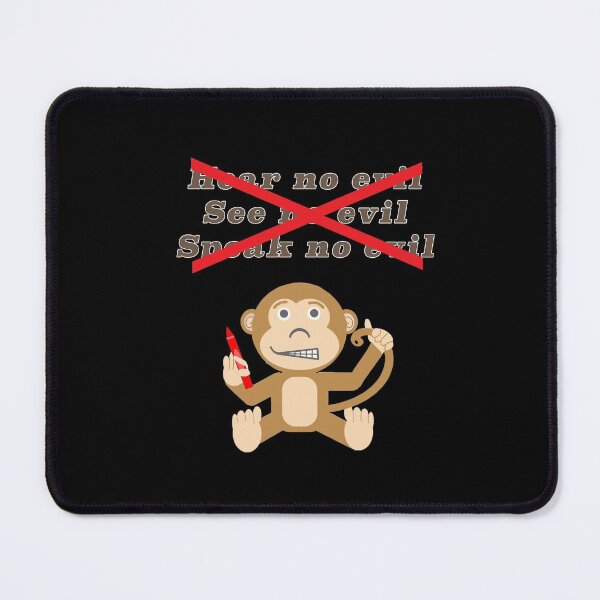 Item preview, Hear See Speak no Evil NOT censorship designed and sold by janraydesigns.