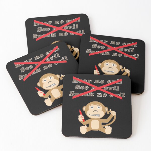 Item preview, Hear See Speak no Evil NOT censorship designed and sold by janraydesigns.