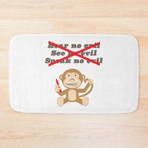 Item preview, Hear See Speak no Evil NOT censorship designed and sold by janraydesigns.