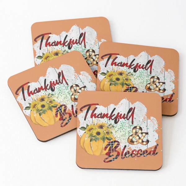 Item preview, Thankful and Blessed, Fall, Pumpkin and Sunflower designed and sold by CBNetwork.