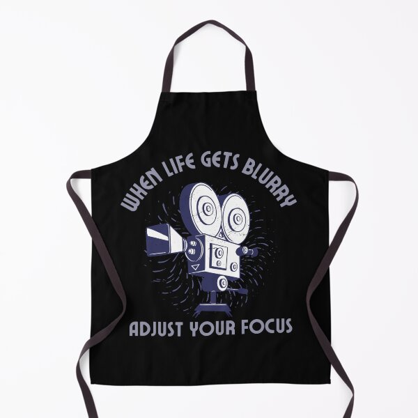 Item preview, When life gets blurry adjust your focus! Funny | witty retro vintage movie camera design! designed and sold by HROC.