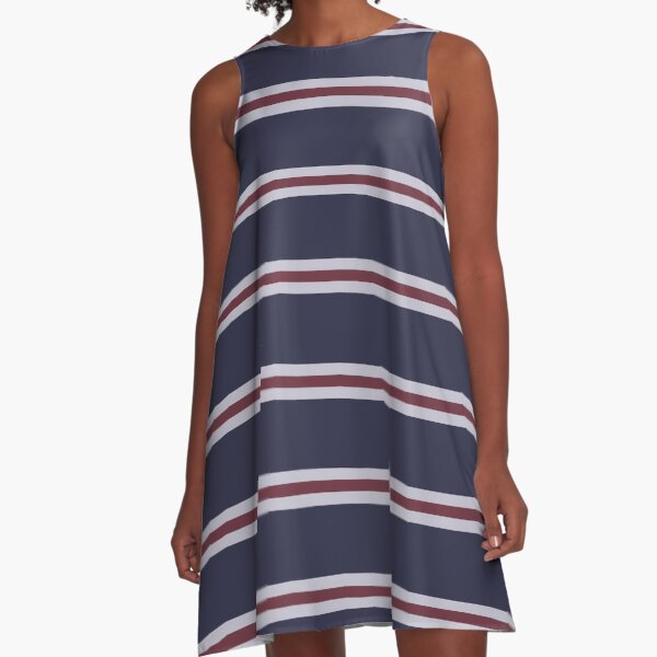 Stolen Striped Scarf A-Line Dress