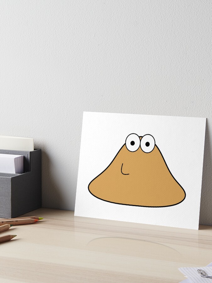 Pou smiling Throw Pillow by BuonArt