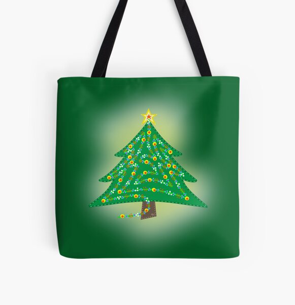 Christmas Tree - Christmas Art All Over Print Tote Bag