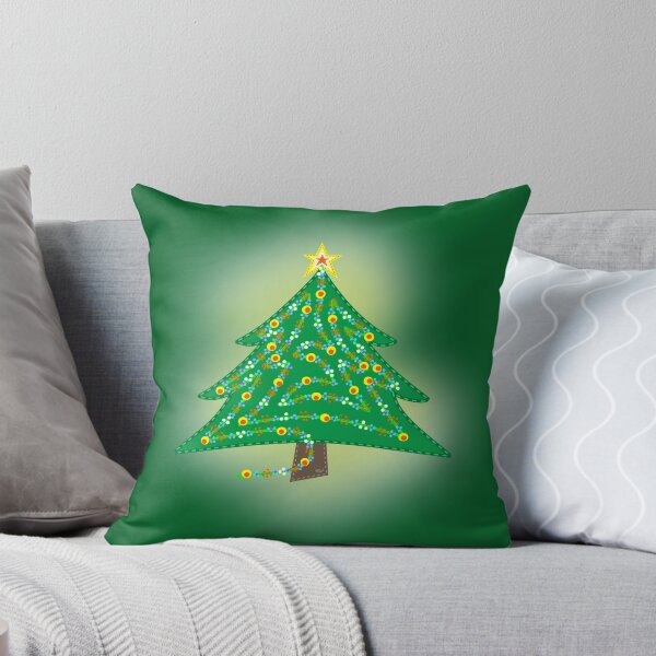 Christmas Tree - Christmas Art Throw Pillow