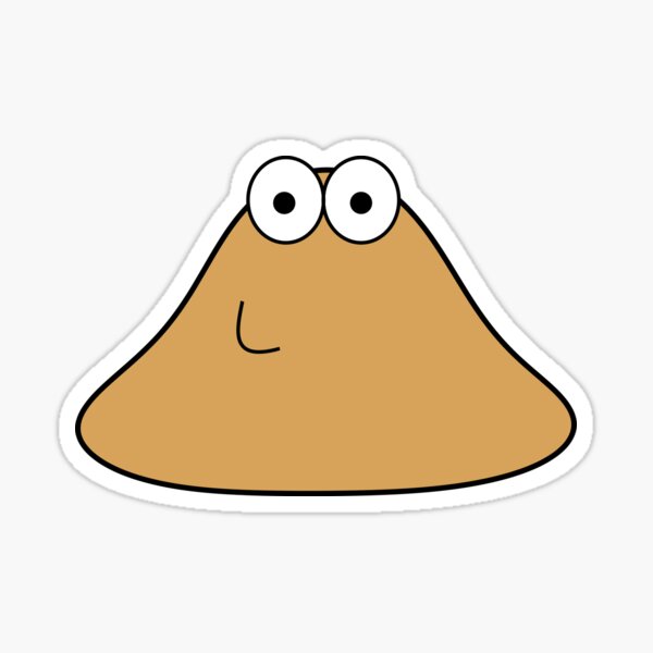 hungy pou uwu Sticker for Sale by Neesu