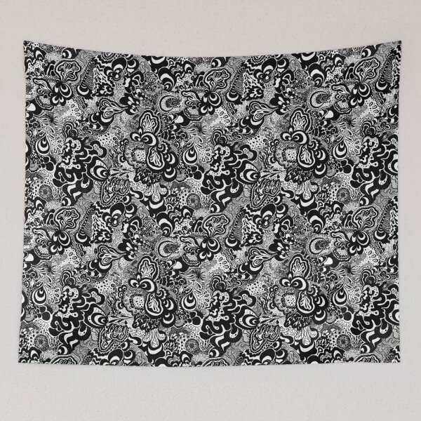 Item preview, psychedelic black and white designed and sold by designsbymurray.