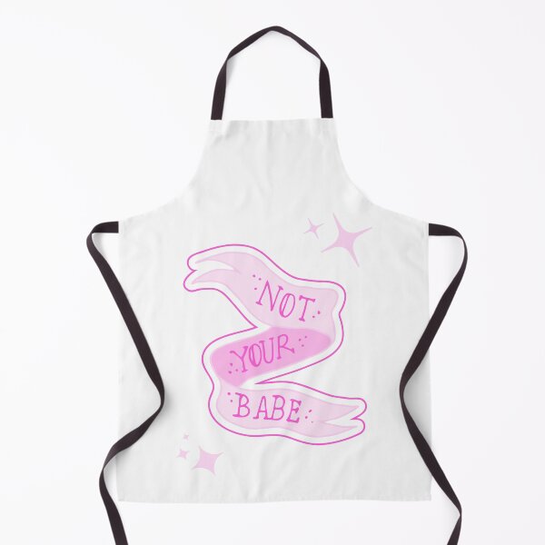 Item preview, pink “not your babe” banner designed and sold by anxietyflower.