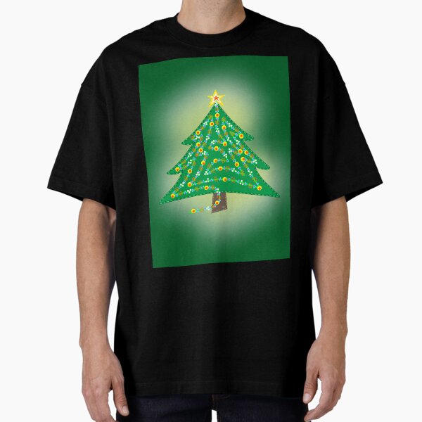 Christmas Tree - Christmas Art Oversized T-Shirt