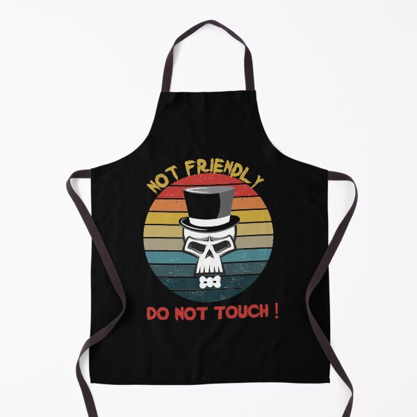 Item preview, Not Friendly Do Not Touch - Social Distancing Retro Vintage Sunset Halloween Skull Design Gift Idea For Halloween designed and sold by Prince - Bestseller ★★★★★.