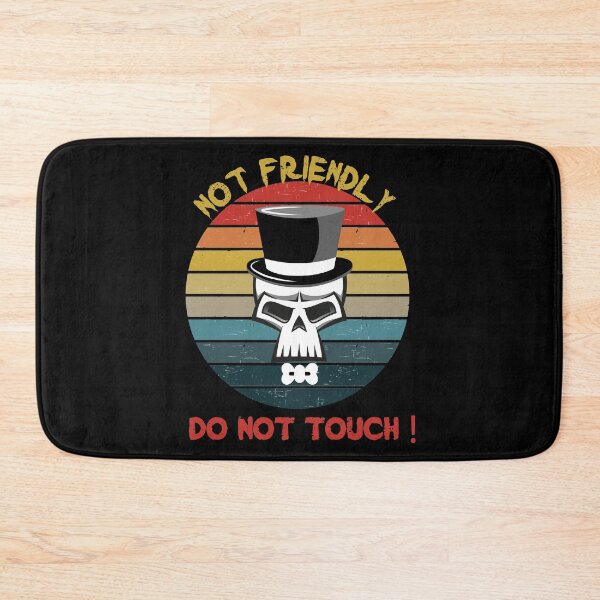 Item preview, Not Friendly Do Not Touch - Social Distancing Retro Vintage Sunset Halloween Skull Design Gift Idea For Halloween designed and sold by Prince - Bestseller ★★★★★.