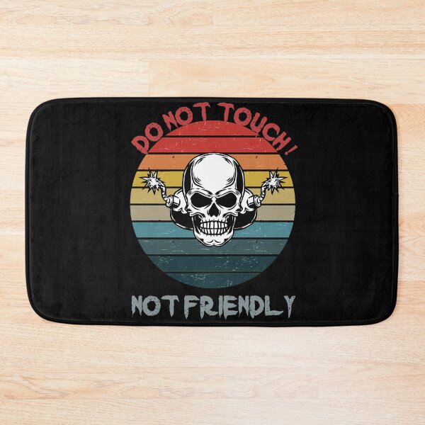 Item preview, Not Friendly Do Not Touch - Social Distancing Retro Vintage Sunset Explosive Skull Design Gift Idea For Halloween designed and sold by Prince - Bestseller ★★★★★.