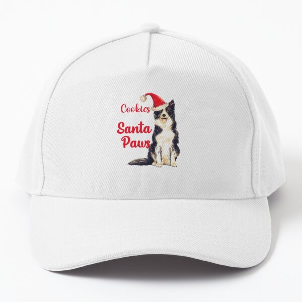 Cookies for Santa Paws Border Collie Baseball Cap