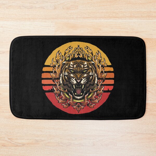 Item preview, Not Friendly Do Not Touch - Social Distancing Retro Vintage Sunset Angry Tiger Design Gift Idea For Halloween designed and sold by Prince - Bestseller ★★★★★.