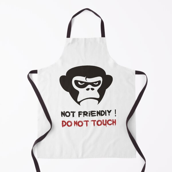 Item preview, Not Friendly Do Not Touch - Social Distancing Sunset Grumpy Monkey Design Gift Idea For Halloween designed and sold by Prince - Bestseller ★★★★★.