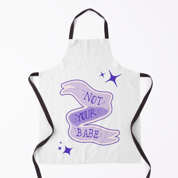 Item preview, purple “not your babe” banner designed and sold by anxietyflower.