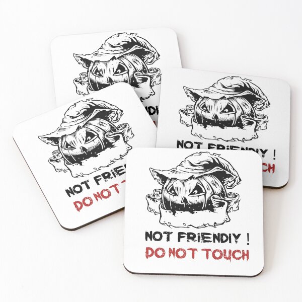 Item preview, Friendly Do Not Touch - Social Distancing Scary Pumpkin Design Gift Idea For Halloween designed and sold by Prince - Bestseller ★★★★★.