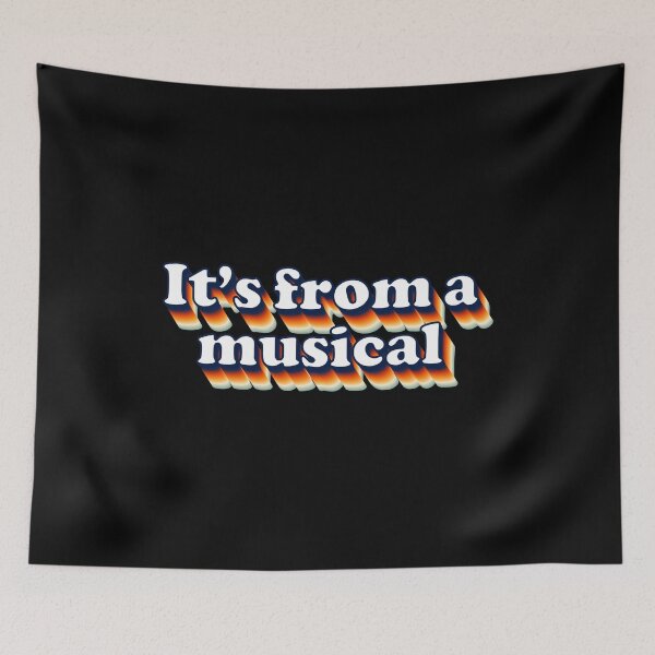 Item preview, Retro Vintage Colorful It's From A Musical designed and sold by Shop signer.