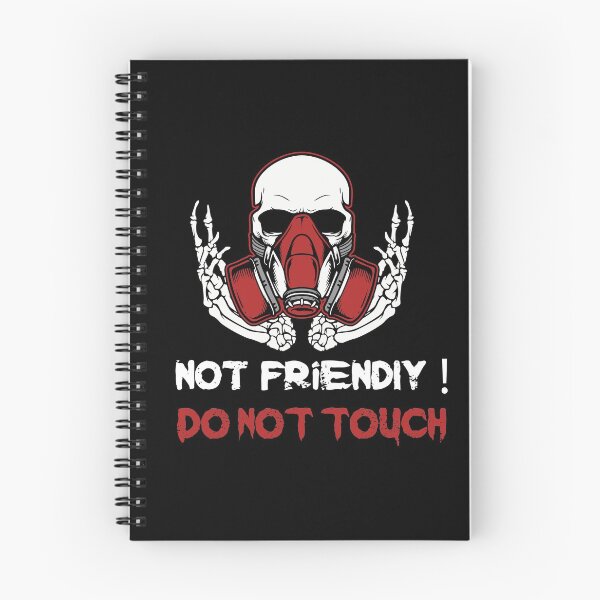 Item preview, Not Friendly Do Not Touch - Social Distancing Skull Design Gift Idea For Halloween designed and sold by Prince - Bestseller ★★★★★.