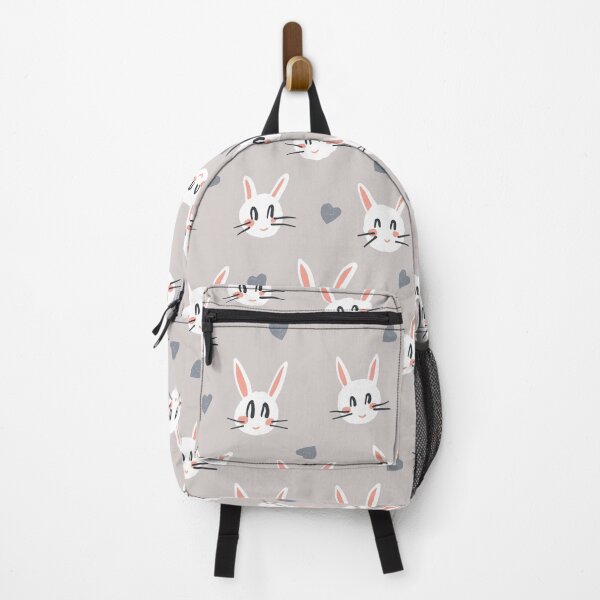 Item preview, cute white rabbit with heart designed and sold by inkbearblue.