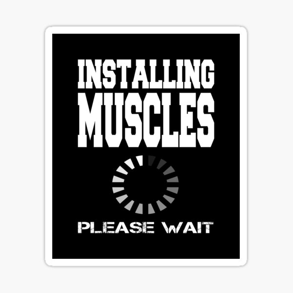 INSTALLING MUSCLES Funny workout shirt, cute gym shirt