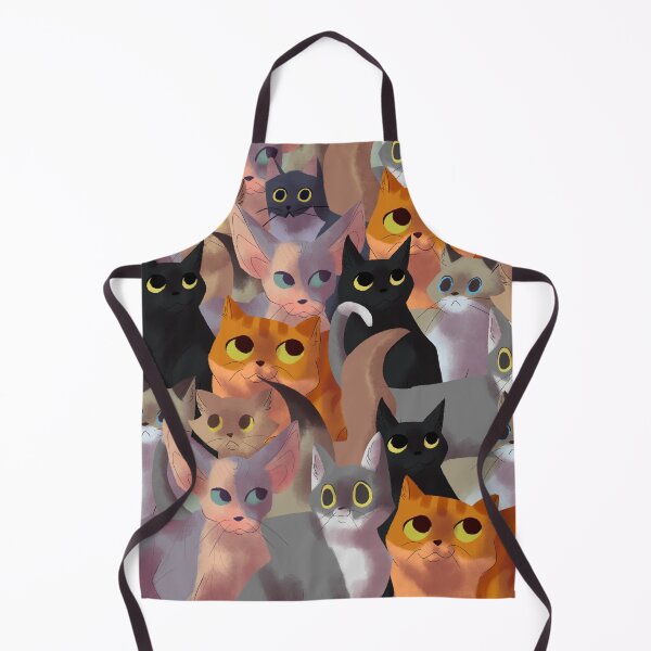 Cleaning Supplies Aprons Cat Lovers and Chefs Cat Print Apron Cooks Who