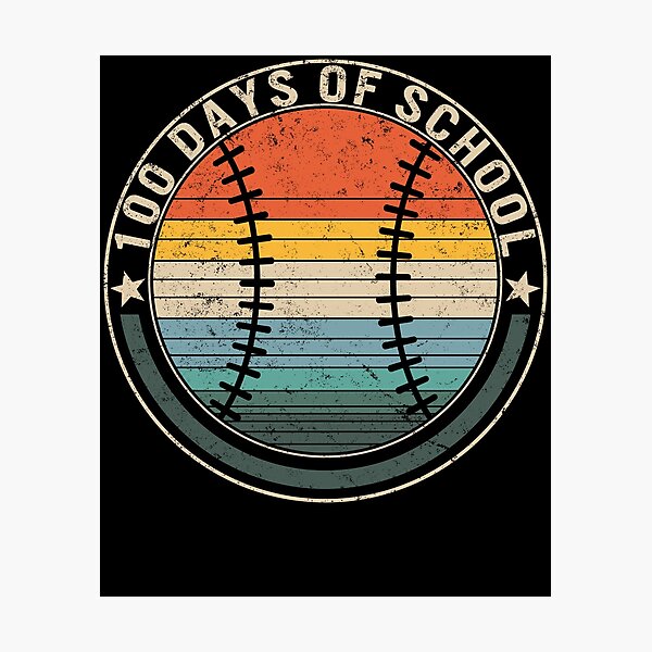 Item preview, 100 Days Of School, Funny 100 Days Baseball Tee, Teacher And Student Appreciation Gift, Baseball Lover School T-Shirt designed and sold by Sifoustore.