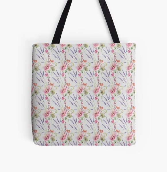 Flowery Seamless Pattern 2 All Over Print Tote Bag