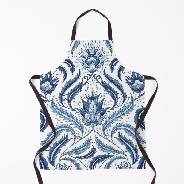 Item preview, Abstract Indian Floral Design Blue Overlay designed and sold by Pixelchicken.